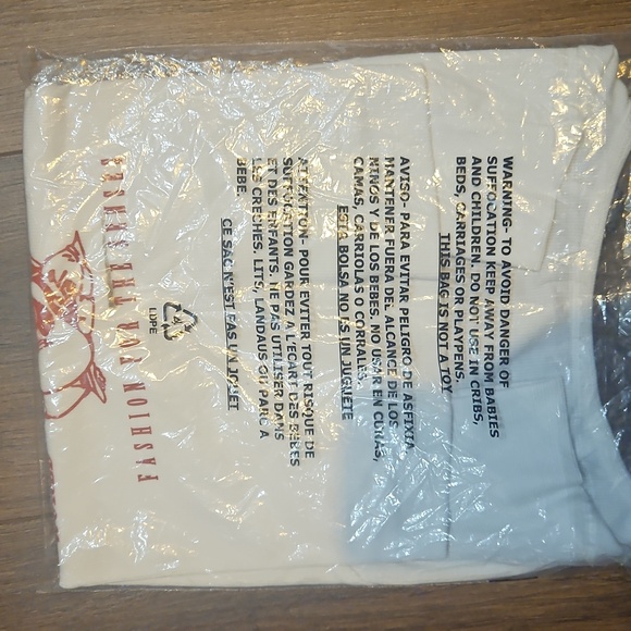 TRUE RELIGION LOGO NOTCH CROP RIBBED TEE OPTIC WHITE SIZE XXL - Picture 9 of 9